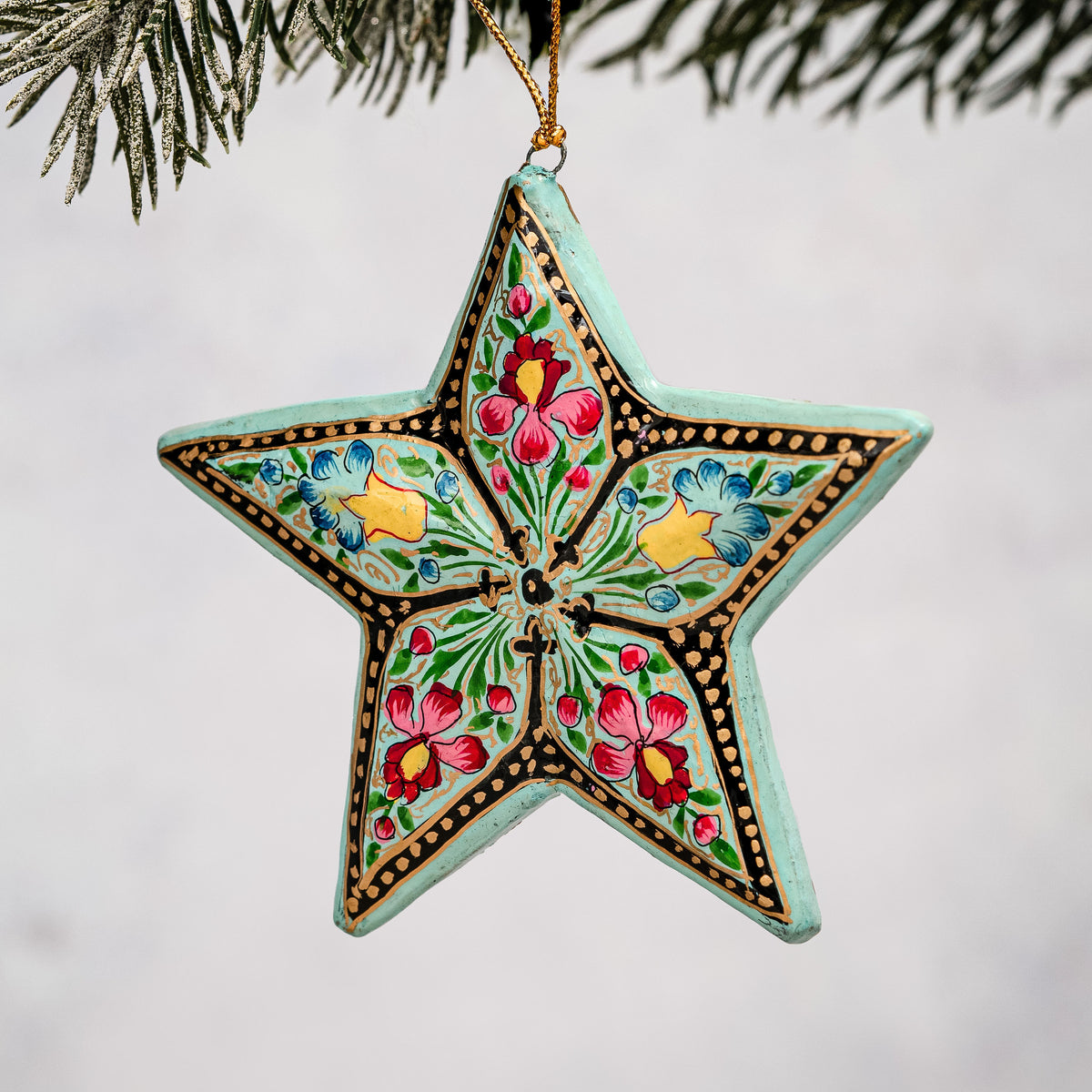 Indian 10 Floral 3D Hanging Star Christmas Decoration – Bollywood Christmas